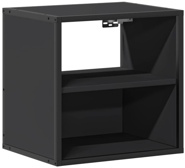 vidaXL Wand-Nachttisch Schwarz 40x31x39,5 cm 848744