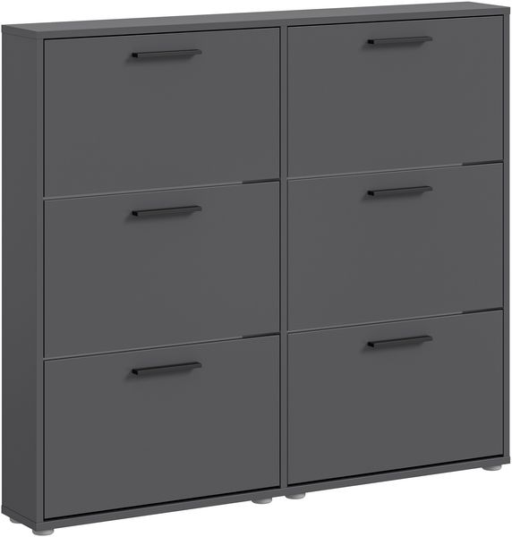 Schuhkipper >See< in Anthrazit, Melaminbeschichtet - 116x103x17cm (BxHxT)