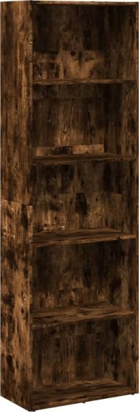 vidaXL Bücherregal Räuchereiche 60x30x189 cm Holzwerkstoff 857921