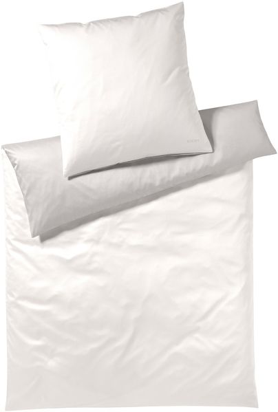 JOOP! Bettwäsche 2 teilig - Micro Pattern, Comfort-Satin, Baumwolle, uni Creme 155x220cm
