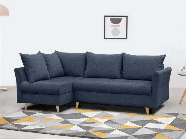Beautysofa Ecksofa NERON mit Schlaffunktion, Wahlweise rechts oder links, Breite: 233 cm