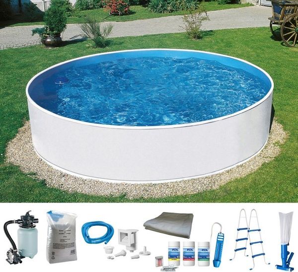 my POOL BWT Rundpool ALL IN inkl. umfangreichem Zubehör (Komplett-Set, 8-tlg), in verschiedene Größen erhältlich