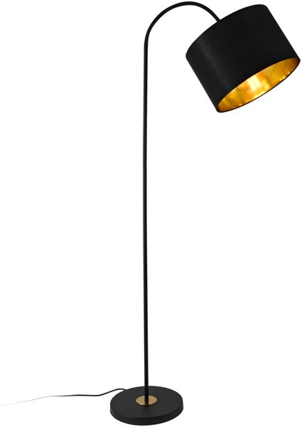 Stehleuchte Toledo 173cm E27 Metall Schwarz lux. pro