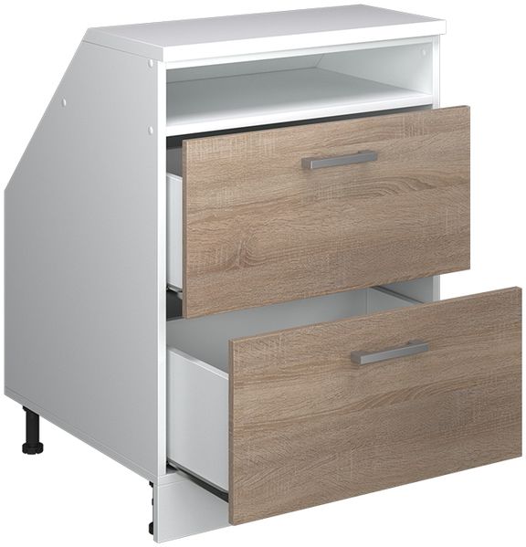 Dachschrägenschrank Rion Sonoma 60 x 81.6 cm mit 2 Schubladen, Schrankkorpus 60 cm Tiefe Vicco Bild 4