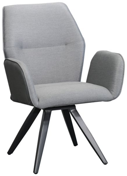 2er Set CLEMENTO Walton Dining Sessel Aluminium Createxx