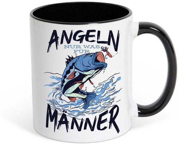 Youth Designz Tasse Angeln Ist Nur Was Für Männer Kaffeetasse Geschenk, Keramik, mit trendigem Print