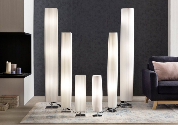 Tischlampe Metall und Latex Weiß Bild 2