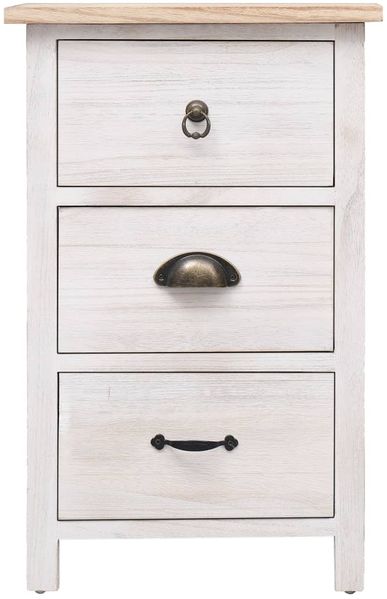 vidaXL Beistellschrank 35x25x57 cm Massivholz Paulownia 284076 Bild 2