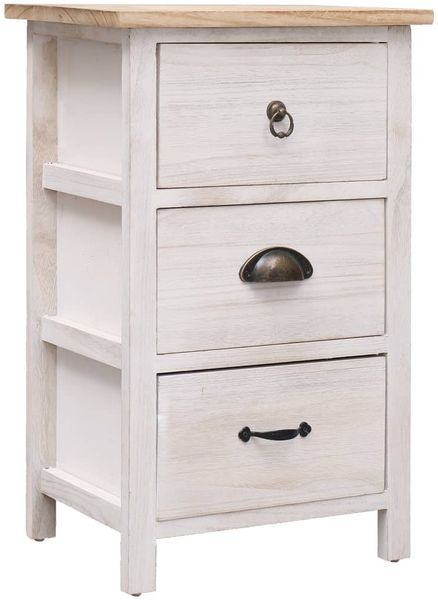 vidaXL Beistellschrank 35x25x57 cm Massivholz Paulownia 284076