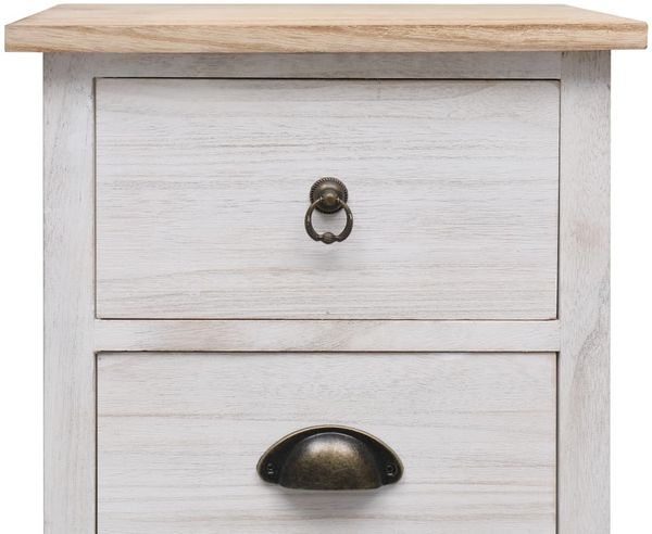 vidaXL Beistellschrank 35x25x57 cm Massivholz Paulownia 284076 Bild 6