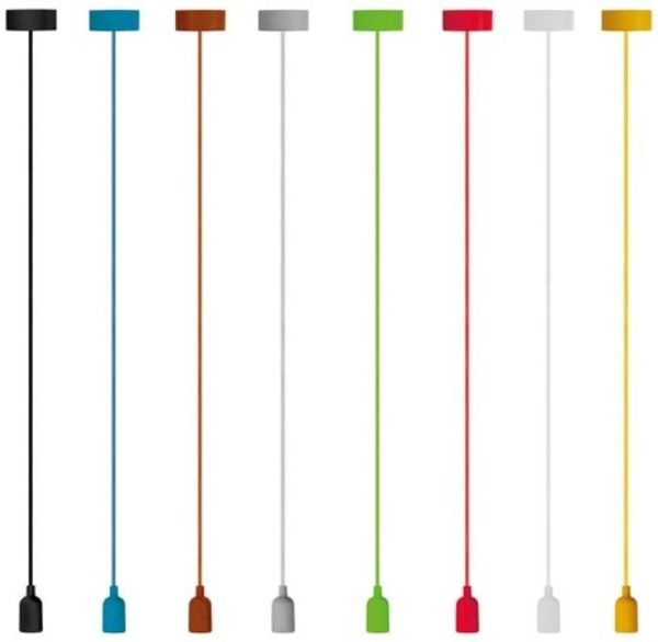 Vellight DESIGN-PENDELLEUCHTE MIT TEXTILKABEL - BRAUN Bild 6