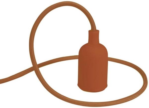 Vellight DESIGN-PENDELLEUCHTE MIT TEXTILKABEL - BRAUN Bild 2