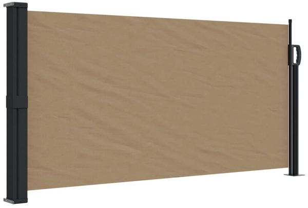 vidaXL Seitenmarkise Ausziehbar Taupe 100x300 cm 4004274 Bild 2