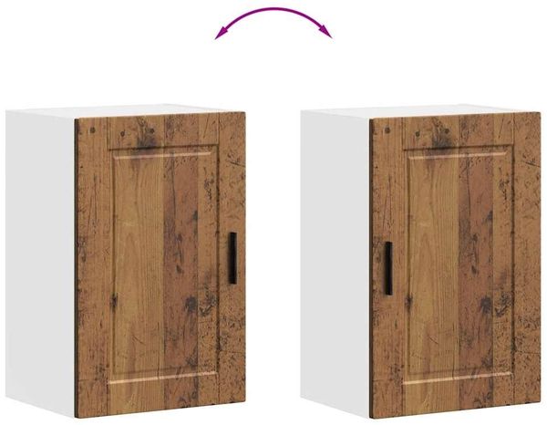 vidaXL Küchen-Hängeschrank Porto Altholz-Optik Holzwerkstoff 854035 Bild 9