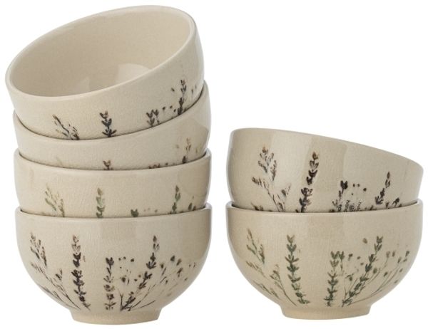 Bloomingville - Bea Bowl - Nature - Set Of 6 - D11.5 x H6.5 cm