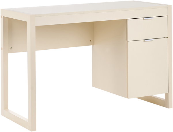 Schreibtisch JOHNSON Hellbeige 112 cm 50 cm