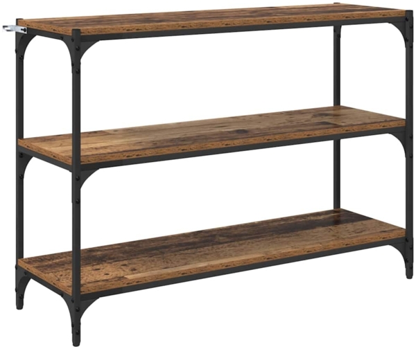 vidaXL Bücherregal Altholz 100 x 33 x 70,5 cm Verbundholz und Eisen 881114