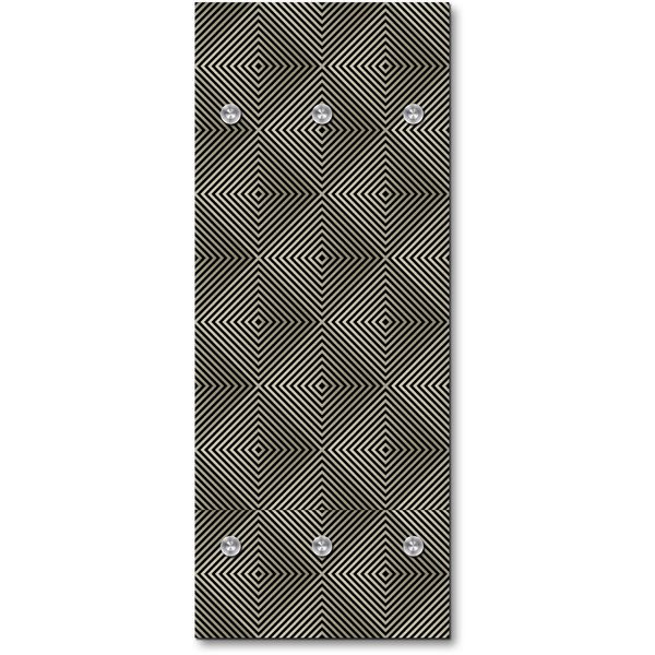 Queence Garderobe - "Pandora" Druck auf hochwertigem Arcylglas inkl. Edelstahlhaken und Aufhängung, Format: 50x120cm