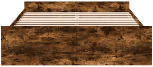 vidaXL Bettgestell mit Schubladen Räuchereiche 150x200cm Holzwerkstoff 3280290 Bild 3