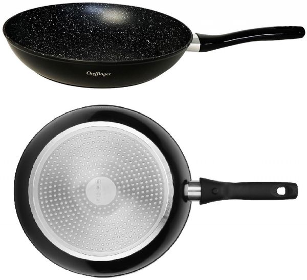 Bratpfanne Pfanne Induktion Ø 20cm Cheffinger FFP-20 Schwarz