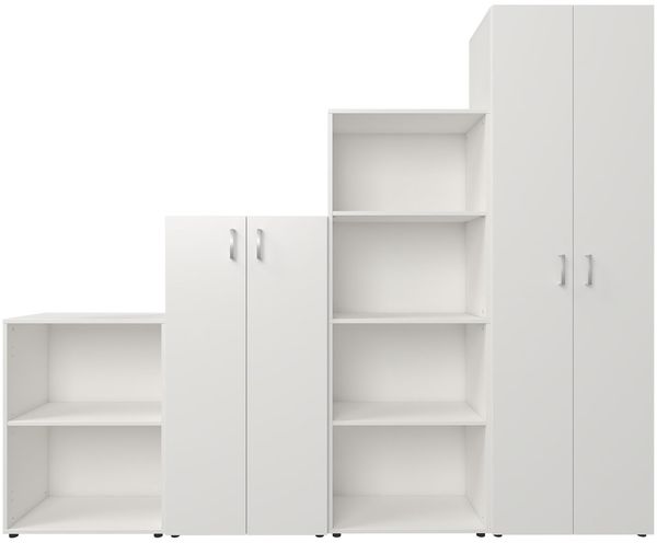 Aktenschrank >Trio< in Weiß - 57x190x34,5cm (BxHxT) Bild 10