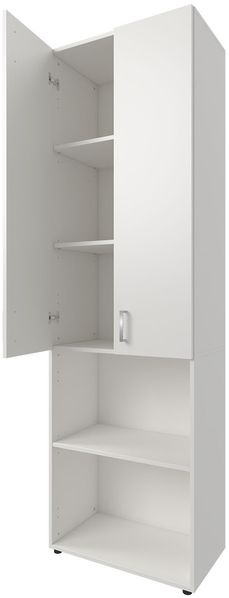 Aktenschrank >Trio< in Weiß - 57x190x34,5cm (BxHxT) Bild 3