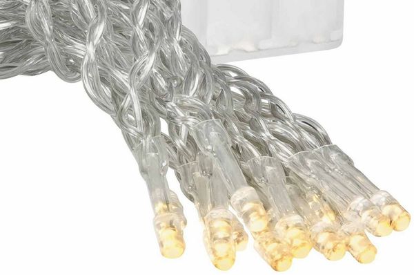 3x 20er LED Lichterkette Set Batteriekette Weihnachten Beleuchtung Deko warmweiß