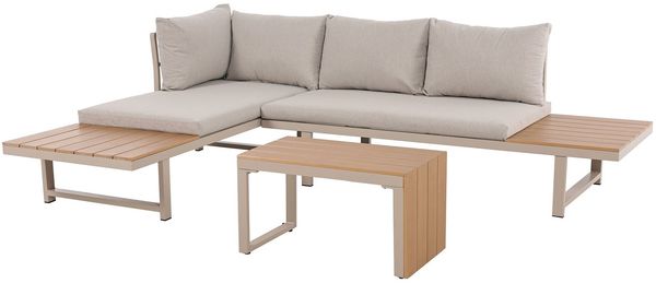 Lounge-Set Grumo, Aluminium, Beige