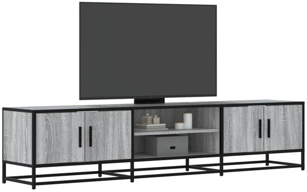 vidaXL TV-Schrank Grau Sonoma 180x35x41 cm Holzwerkstoff 3300778