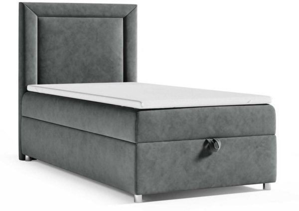 Best for Home Boxspringbett Trinity K-3 Boxspringbett mit Stauraum & Topper – Einzelgrößen (Einzelbett, Polsterbett mit gepolstertes Kopfteil, Jugendbett, Kinderbett versch. Größen, 70x200 80x200 90x200 100x200 cm), verschiedene Liefermöglichkeiten, Ha... Bild 5