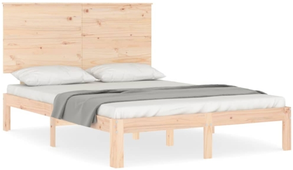 vidaXL Massivholzbett ohne Matratze 140x200 cm Kiefernholz 3193661