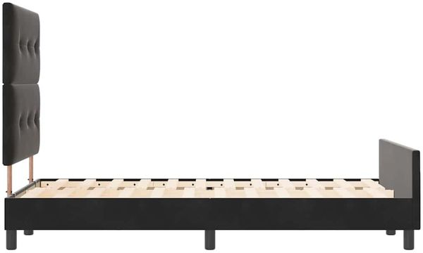 vidaXL Boxspringbett mit Kopfteil Schwarz 120 x 190 cm Samt 3344929 Bild 8