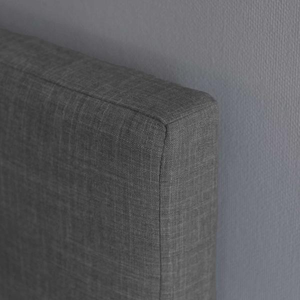 Homestyle4U Polsterbett mit Lattenrost, Stoff grau, 180x200 cm Bild 10