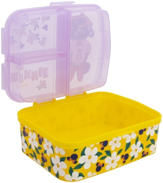 Disney Minnie Mouse Kinder Brotdose XL – Lunchbox mit 3 Fächern & tollem Design Bild 4