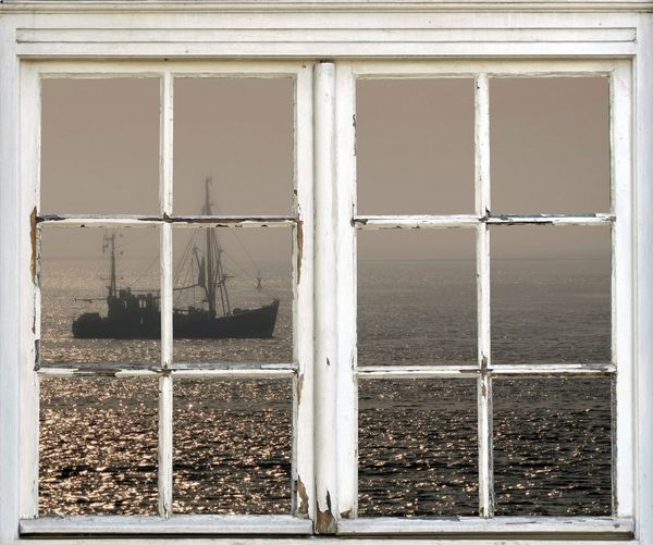 queence Wandsticker Schiff, Wandsticker, Wandbild, selbstklebend, Schiff, Boot