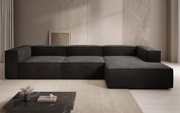 Luxusbetten24 Sofa Designer Sofa Lesley L, in Samt