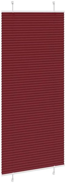 vidaXL Plissee Bordeauxrot 90x200 cm Stoffbreite 89,4 cm Polyester 4015260 Bild 4