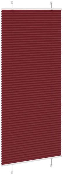 vidaXL Plissee Bordeauxrot 90x200 cm Stoffbreite 89,4 cm Polyester 4015260 Bild 3