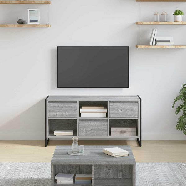 vidaXL TV-Schränk Graues Sonoma 100 x 36 x 49,5 cm Holzwerkstoff 886507