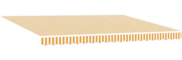 vidaXL Elektrische ausziehbare Markise Orange und Weiß 4,5 × 3 m 3419818 Bild 5