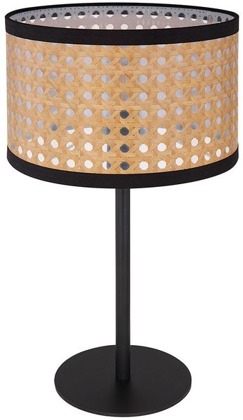 Tischlampe, Metall, Bambus-Optik, E14 Fassung, H 40 cm Bild 9