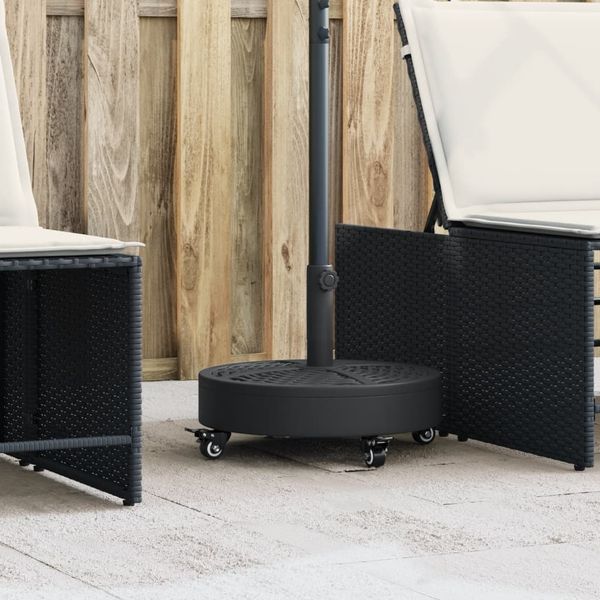 vidaXL Sonnenschirmständer mit Rollen für Ø38/48 mm Mast 27 kg Rund 4007985