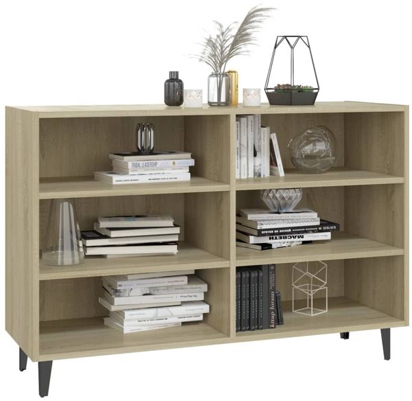 Sideboard, Kommode Sonoma-Eiche 103,5x35x70 cm Holzwerkstoff j2897p Bild 3