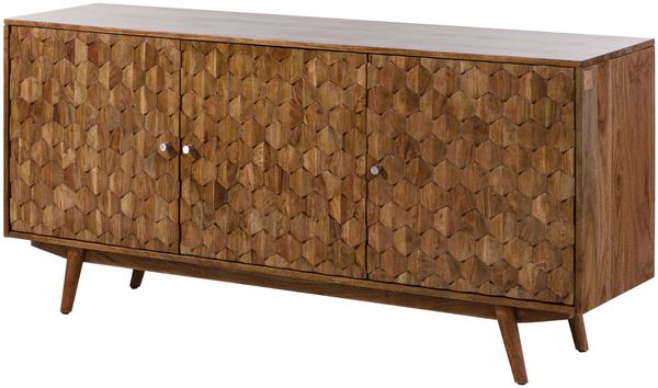 Sideboard Akazie 160x42x75 Akazie natur lackiert MOSAYK #110