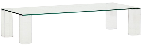 Couchtisch Adularia, Transparent, 140 x 30 x 60 cm