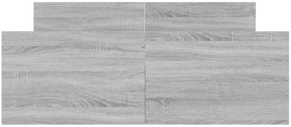 vidaXL Bettgestell mit Kopf- und Fußteil Grau Sonoma 120x200 cm 3203745 Bild 3