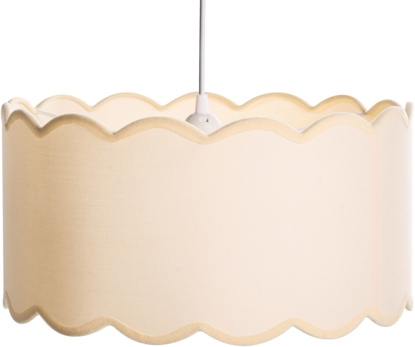 Hängeleuchte GAIREZI Metall Weiß Beige