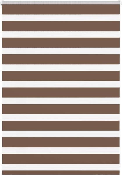 Doppelrollo Duo-Rollo Braun 110x100 cm Stoffbreite 105,9 cm Polyester