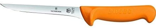 Victorinox Swibo Küchen-,Ausbeinmesser, 16 cm Klinge, Gerade, Flexible Klinge, Schmal, gelb