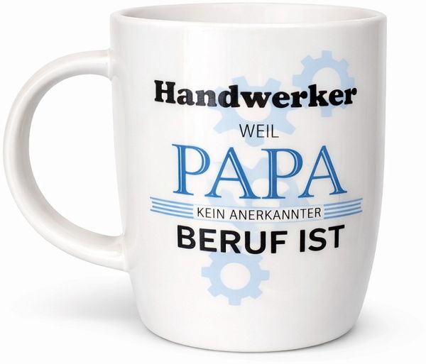 Becher Tasse Teetassse Kaffeetasse 400ml Geschenk HI Papa 13122